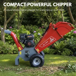 Petrol wood chipper