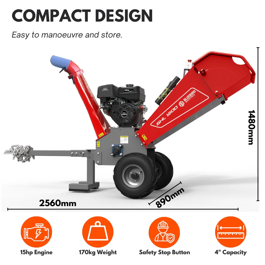 wood chipper diamentions