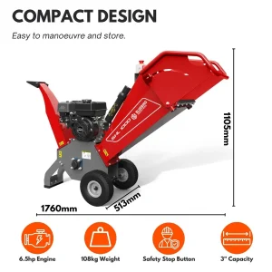 wood chipper dimensions